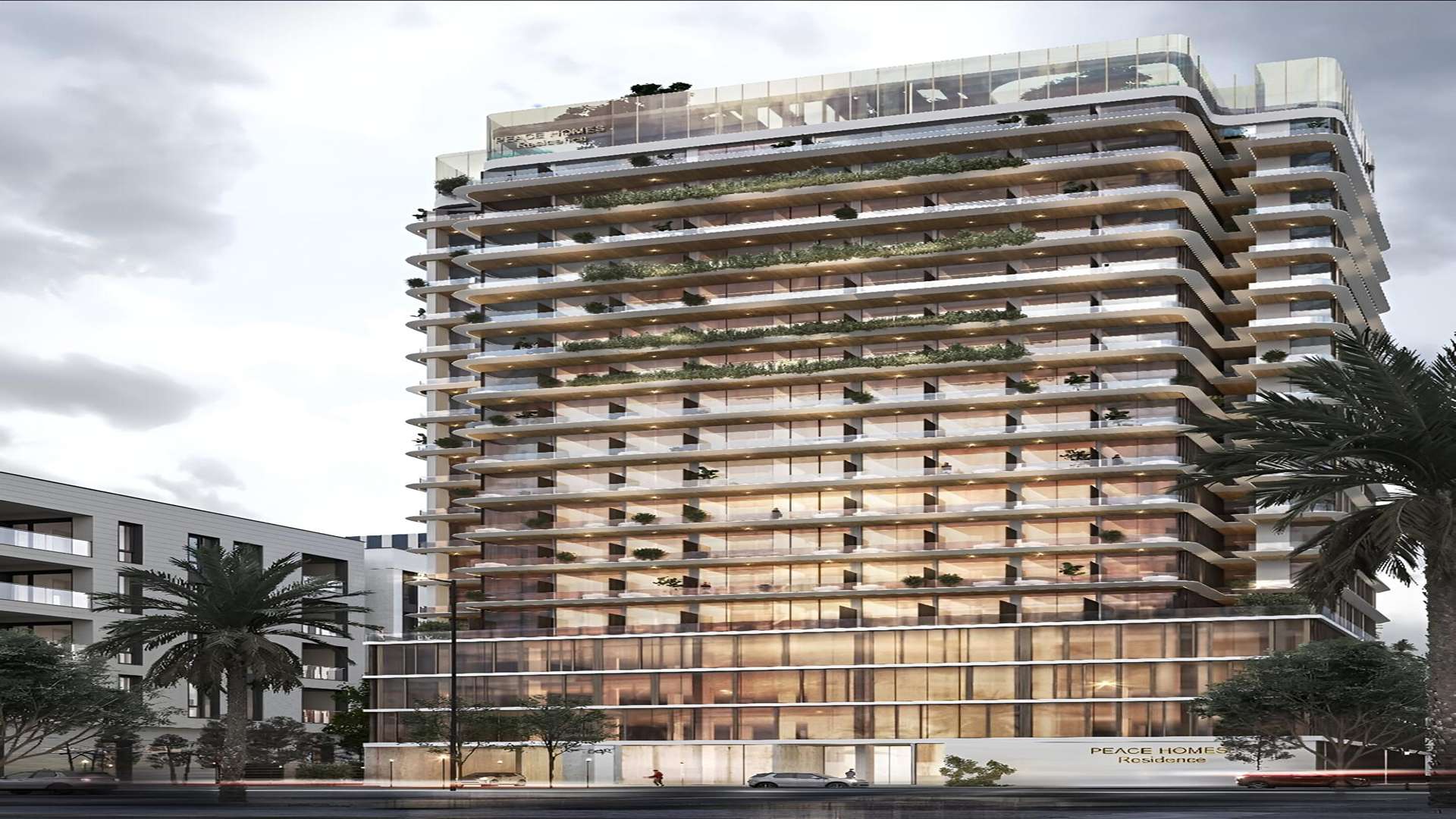 Peace Avenue In Downtown Jebel Ali